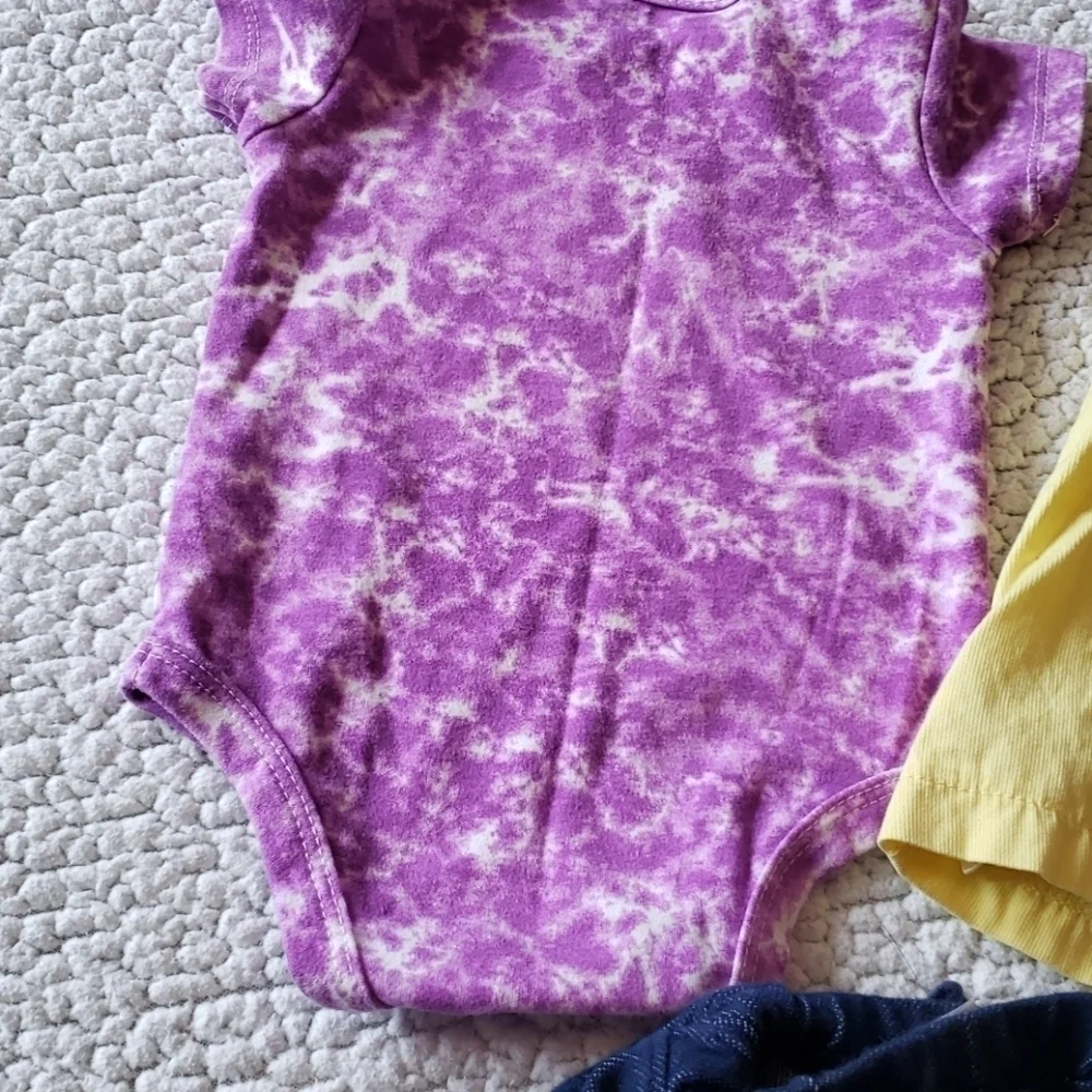 Juicy Couture tiedye onsie and lace top set